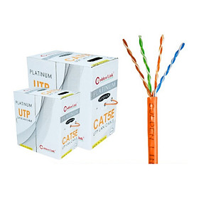 Cáp Mạng Golden Link CAT5E UTP 100M (Màu CAM) - Hàng chính hãng