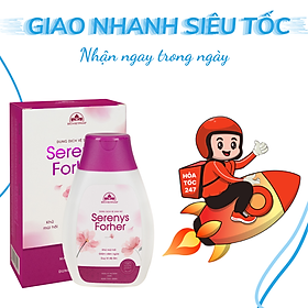 Dung dịch vệ sinh nữ Serenys Foher 200ml giúp khử mùi hôi, giảm viên ngứa, cân bằng độ ẩm, độ Ph