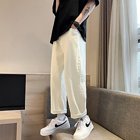 Quần Jeans, Quần jeans baggy rách gối R03 nam ống suông, rộng, hottrend 2023 - NB FASHION