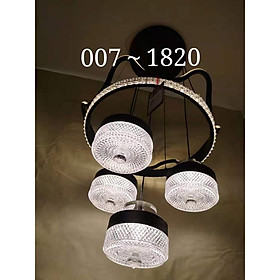 Đèn thả pha lê trang trí nội thất, bộ đèn ốp trần thả bàn ăn mã 1820