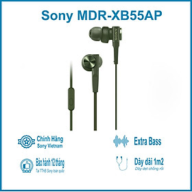 Tai Nghe Nhét Tai Sony ExtraBass MDR-XB55AP - Hàng Chính Hãng