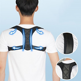 Đai Chống Gù Lưng Người Lớn Nam Nữ- Đai điều chỉnh tư thế cho nam và nữ - Nẹp lưng trên có thể điều chỉnh cho xương đòn để hỗ trợ cổ, lưng và vai