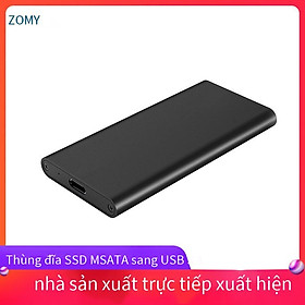Khuyến mại hộp đựng ổ cứng di động mSATA to USB3.1 mini SATA to Type-c GEN2 hộp đựng ổ cứng thể rắn tốc độ cao