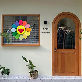 Mua HÌNH DÁN FLOWERTRANG TRÍ GƯƠNG CỬA HÀNG CUTE