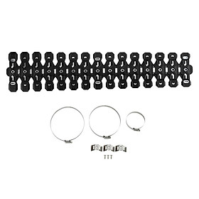 CNC 2 Stroke Motorcycle Exhaust Pipe Guard Protector Heatproof Cover Black