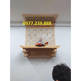 Mua bàn thờ gỗ sồi 69cm kèm chắn khói
