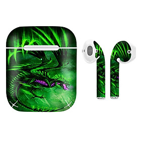 Mua Miếng dán skin chống bẩn cho tai nghe AirPods in hình Rồng Dragon - dra015 (bản không dây 1 và 2)