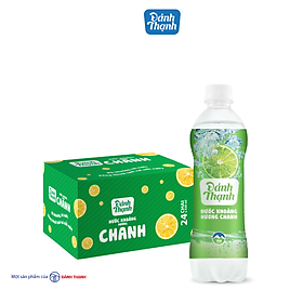 Thùng 24 chai Nước Khoáng Thiên Nhiên Có Ga Đảnh Thạnh Khoáng Chanh 430ml