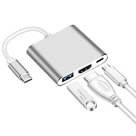 Bộ Chuyển Đổi 3 Ngõ Ra USB HDMI USB-C Cho MacBook Retina