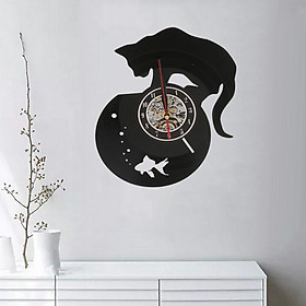 Decorative Battery Operated Vinyl Wall Clock for Bedroom