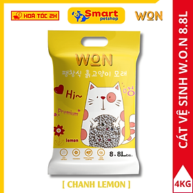 Cát Vệ Sinh Cho Mèo Nhiều Mùi Hương, Vón Nhanh Công Nghệ Hàn Quốc - W.O.N 8.8L