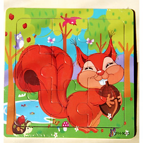 COMBO 5 BẢNG GHÉP TRANH HOẠT HÌNH NHỎ 15*15 CM