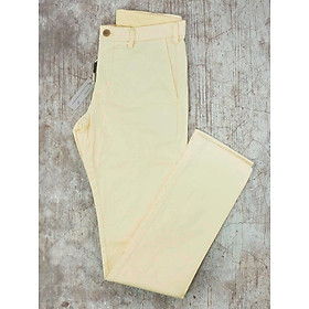 Quần Kaki Nam MEN Slim Fit Chino Flat Front Pants YELLOW - SIZE 29-30-32-34
