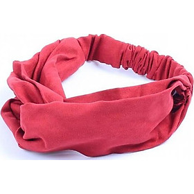 Băng Đô Vải Cài Tóc Nhung Màu Đỏ