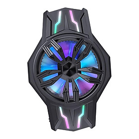7 Leaf Phone Cooling Fan Radiator USB Mobile Gaming Cooler Cool Heat Sink Adjustable Fast Cooling with Light Mobile Phone Radiator for Phone