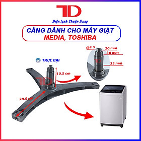 Trục càng 3 chạc dành cho máy giặt CASPER MIDEA TOSHIBA lồng ngang 8kg