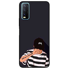Ốp lưng dành cho Vivo Y20 - Y20s - Y12s mẫu Bad Boy Nón Đen