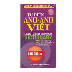 Hình ảnh Từ Điển Anh - Anh - Việt 165.000 Từ - Modern English Dictionary