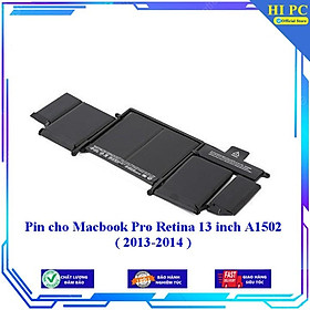 Pin dành cho Macbook Pro Retina 13 inch A1502 2013-2014 - Hàng Nhập Khẩu 