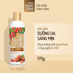 Sữa tắm LASHE SUPERFOOD dưỡng da sáng mịn 170G