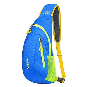 Outdoor Sport Travel Shoulder Bag Camping Hiking Backpack Sling Bag Sky blue