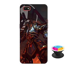 Ốp lưng nhựa dẻo dành cho Oppo A1K in hình Lữ Bố kỵ sĩ âm phủ - Tặng Popsocket in logo iCase - Hàng Chính Hãng
