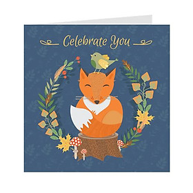 Thiệp chúc mừng, thiệp sinh nhật, best wishes - Thiệp grey 9x9cm - 09-JB05