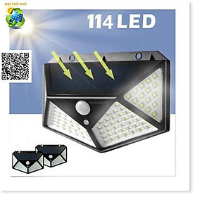 Mua Đèn năng lượng mặt trời 100 LED cảm biến chuyển động - L2B  đèn led cảm biến  đèn sân vườn năng lượng mặt trời |Dũng 1