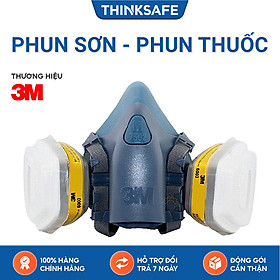 Mua Mặt nạ phòng độc 3M 7502 dùng phin 3M 6003 (bộ gồm 7 chi tiết) lọc hơi hoá chất hữa cơ và vô cơ