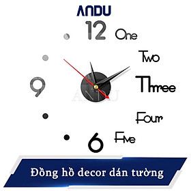 Mua Đồng Hồ Treo Tường 3D Trang Trí Decor  Đồng Hồ Dán Tường Lắp Đặt Dễ Dàng Tiện Dụng