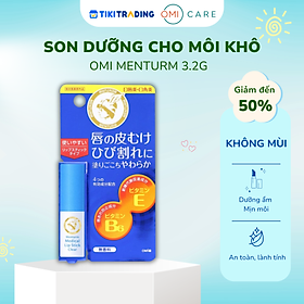 son dưỡng dành cho môi khô và nứt nẻ omi menturm 3.2 g/thỏi
