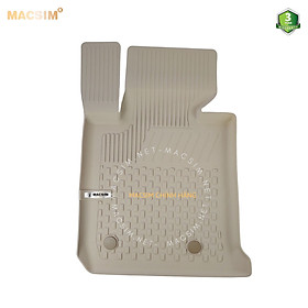 Thảm lót sàn ô tô nhựa TPE Silicon BMW 3 series 2012- 2019 Beige Nhãn hiệu Macsim