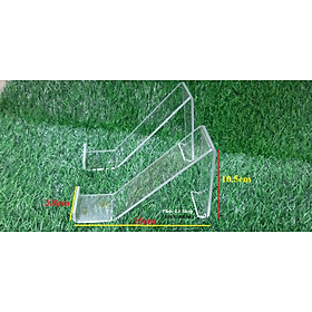 Mua Chân đế mica kê giày dép  combo 10 cái màu trắng trong