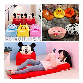 Mua Ghế sofa cho bé  ghế lười 3 TẦNG hình thú - vừa ngồi vừa nằm cho bé (IB CHỌN MẪU)