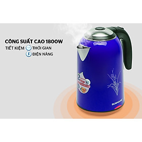 Mua Ấm siêu tốc Inox 2 lớp Sunhouse SHD1382 xanh đậm - Hàng chính hãng