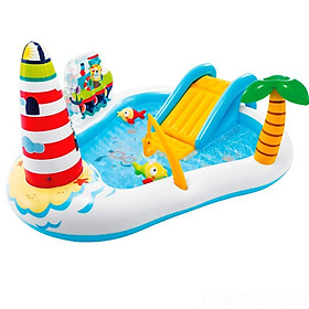 BỂ BƠI PHAO CẦU TRƯỢT CÓ CẦN CÂU CÁ INTEX 57162