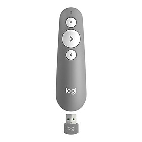 Bút Thiết Bị Trình Chiếu Logitech R500 USB Bluetooth (Xám) - Hàng Chính Hãng