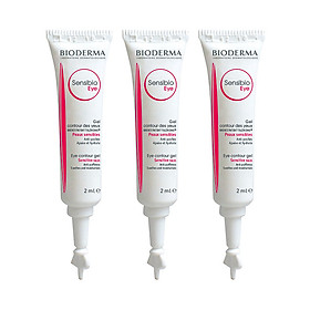 Combo 3 Gel dưỡng ẩm chống quầng thâm và giảm bọng mắt BIODERMA Sensibio Eye 2ml x3