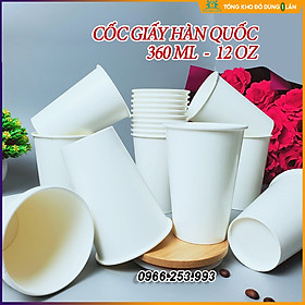 Mua 50 cốc giấy 360ml size 12OZ cao cấp hàn quốc