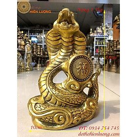 Mua Tượng Rắn Phong Thủy-Rắn Cuộn Chữ Phúc