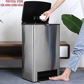 Mua Thùng rác inox đạp chân cỡ lớn 40L _MNSPL2-901_Quốc Tế Minh Ngọc