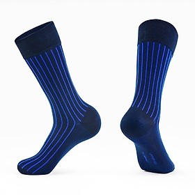 Tất Vớ Giày Tây Prime Cao Cấp UPPER YOU Mercerized Cotton Họa Tiết Màu Xanh Royal Blue Mềm Mại Thấm Hút