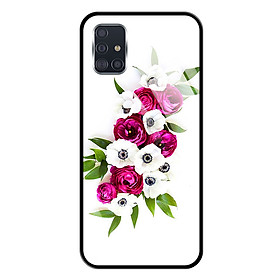 Ốp lưng Kính Cường Lực cho Samsung Galaxy A51 - 0001 FLOWER09 - Hàng Chính Hãng