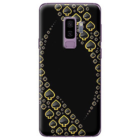 Ốp lưng cho Samsung Galaxy S9 Plus nền ách đen 1 - Hàng chính hãng