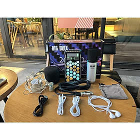 Mua Combo Sound card K9 mobile và Micro Max 26 Chơi game  thu âm  livestream  karaoke online  pk dễ dàng