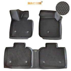 Thảm 2 lớp dạng lưới lục giác Vinfast VF7 (đen) 3 - bề mặt cao su siêu sạch - Macsim