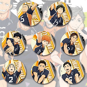 Combo 8 huy hiệu HAIKYUU - VUA BÓNG CHUYỀN anime