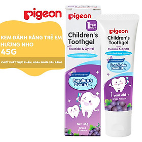 Kem đánh răng cho bé Pigeon 45g - hương Nho/ hương Tự nhiên