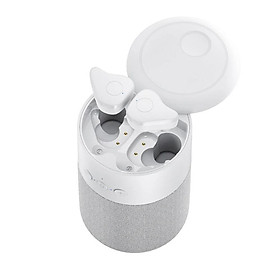 2-in-1 Portable BT Speaker Headphone BT5.1 Chip Slide Cover Design Sensitive Touch Operation Long Endurance Time White