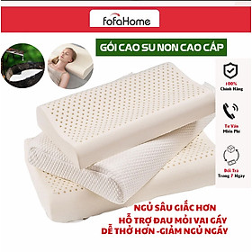 Gối Ngủ Chống Đau Cổ Vai Gáy Dệt Kim Lõi Bông Xơ Spa Chống Đau Mỏi Cổ Vai, Gối Cao Su Non Chống Ngáy Giảm Mệt Gối Cao Su Non Dành Cho Người Lớn Giúp Ngủ Ngon